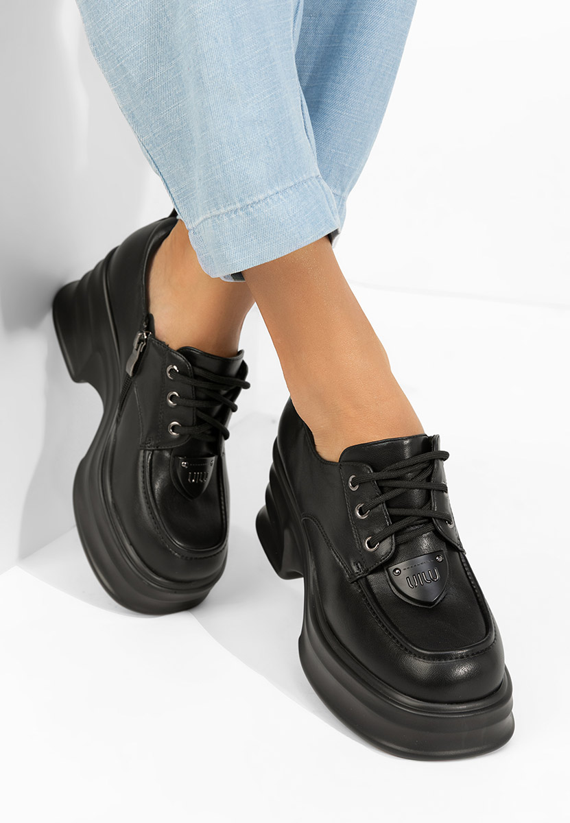 Adnana fekete női loafer cipő