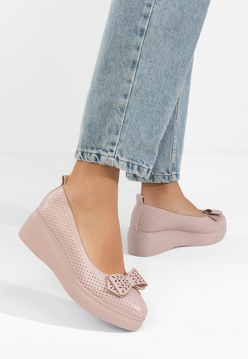 Latefa börszínü telitalpú platform cipő