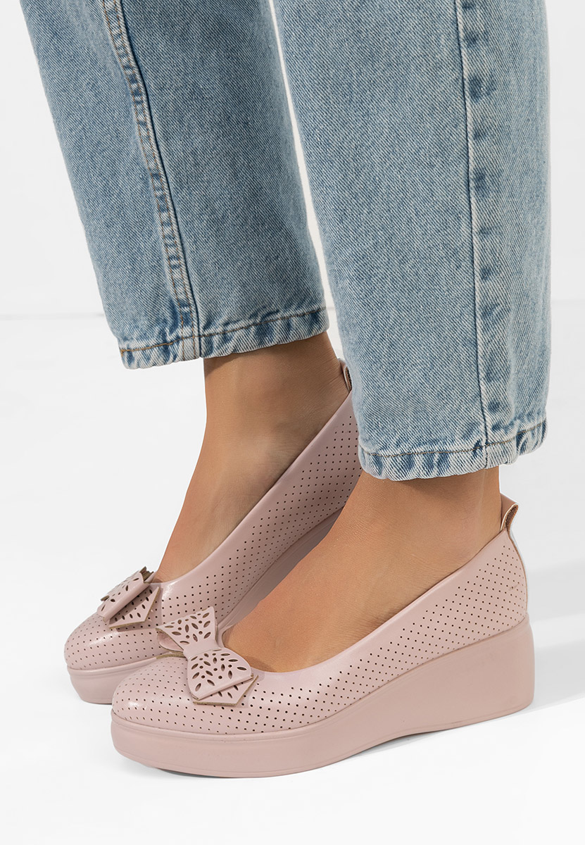 Latefa börszínü telitalpú platform cipő