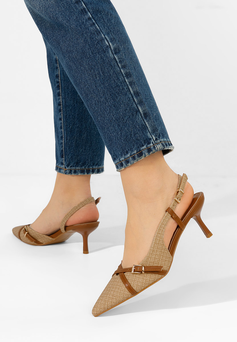 Ofeliana khaki női szling