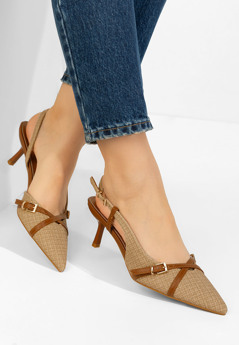 Ofeliana khaki női szling