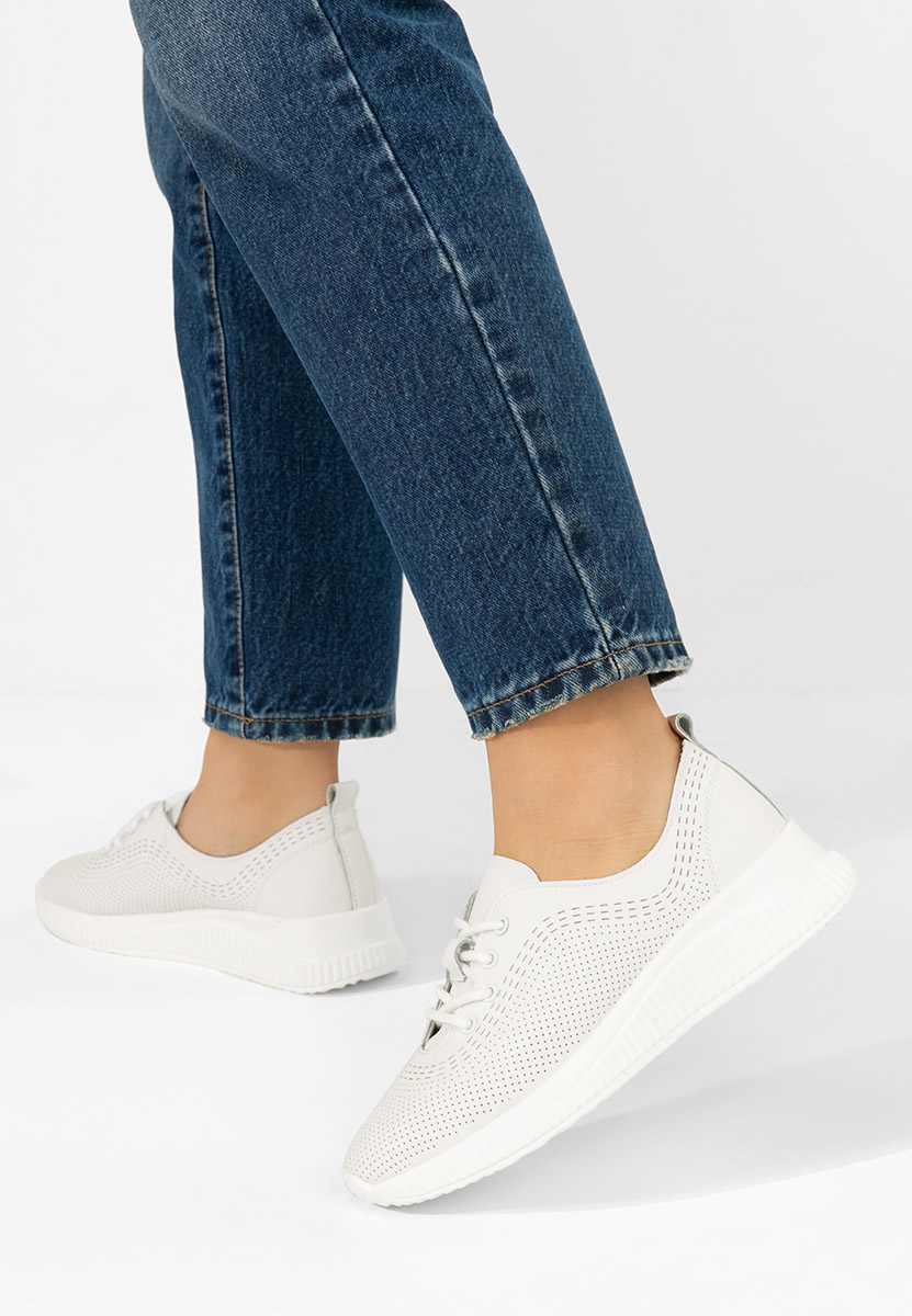 Lafora fehér női bőr félcipő