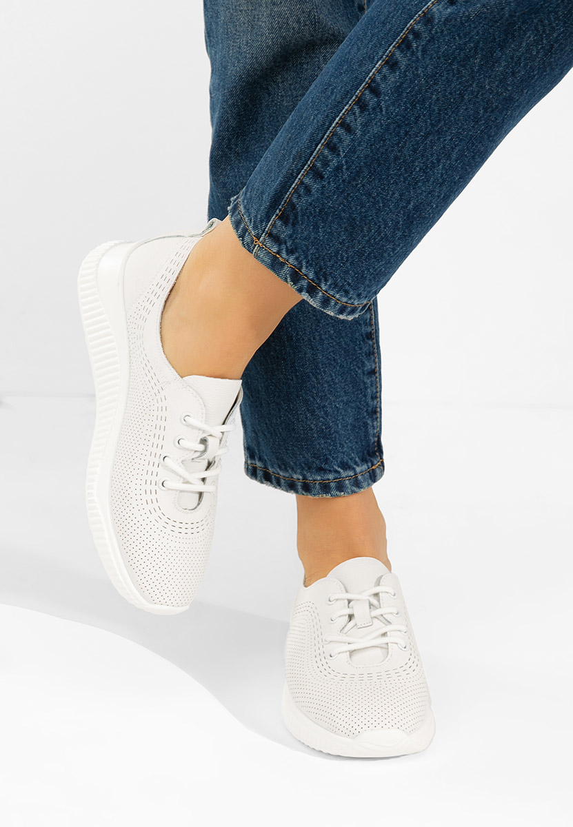 Lafora fehér női bőr félcipő