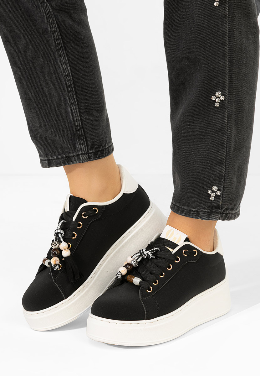 Zoira fekete telitalpú platform sneaker