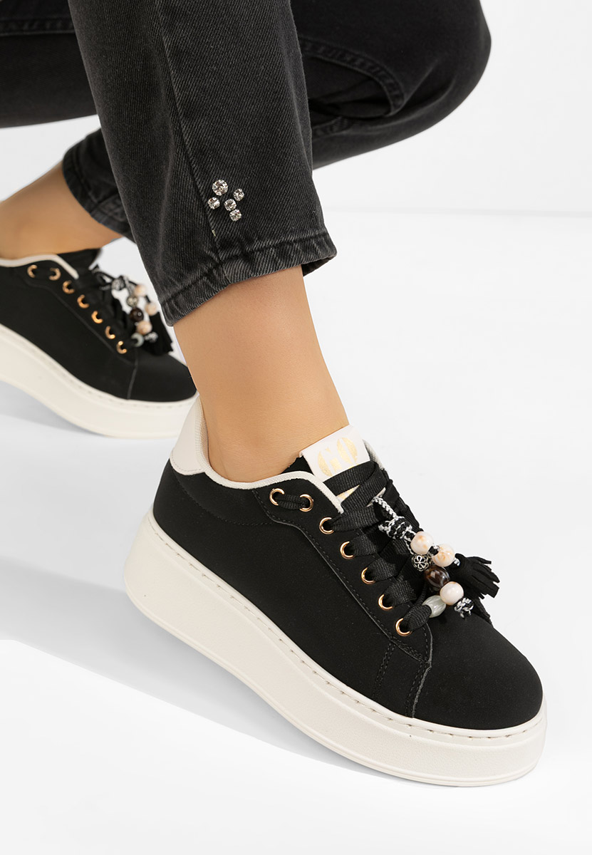 Zoira fekete telitalpú platform sneaker