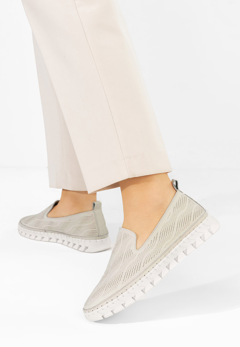 Jolina bézs bőr espadrilles