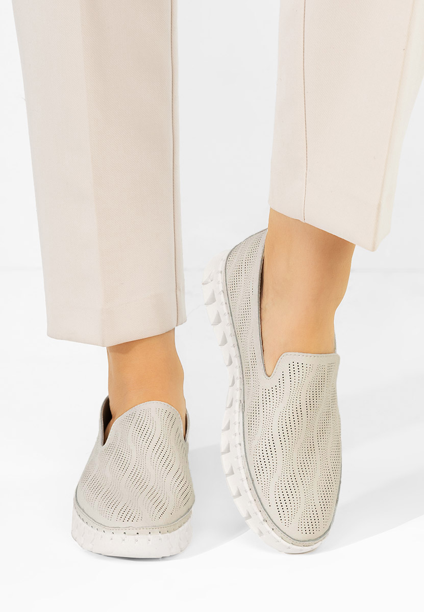 Jolina bézs bőr espadrilles