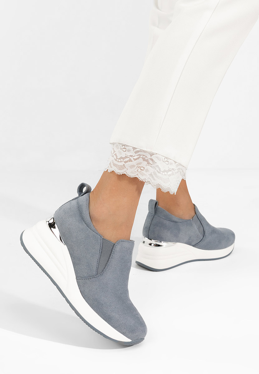 Leanne kék platform félcipő