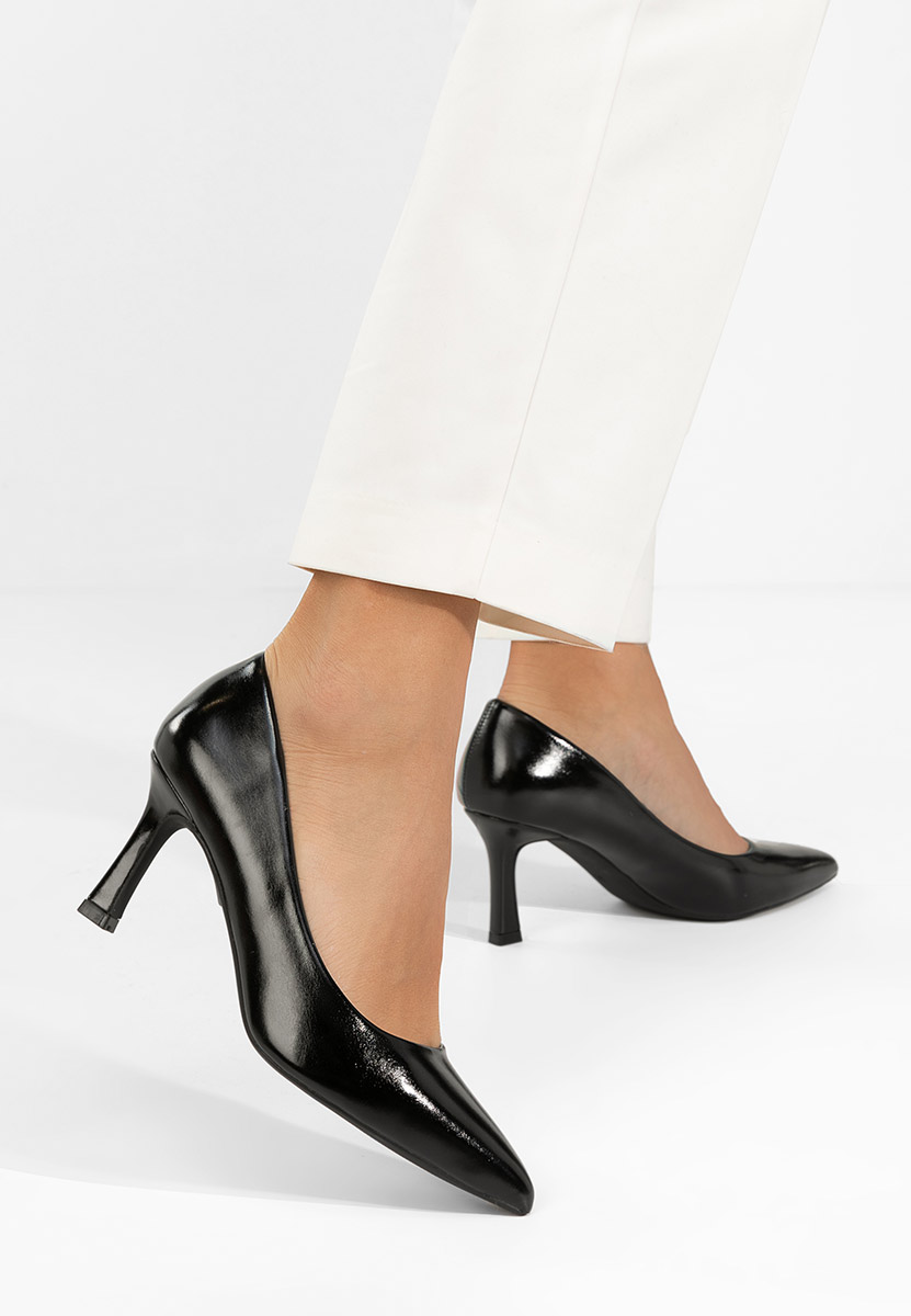 Patricka v3 fekete tűsarkú cipő 