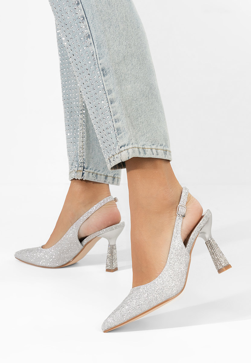 Axellia ezüst alkalmi cipő