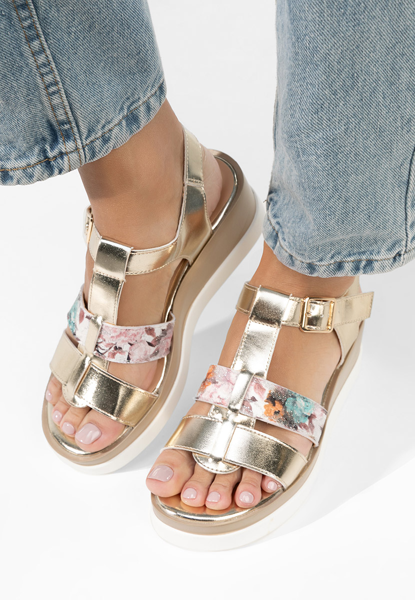 Anastasis aranyszínü platform szandál