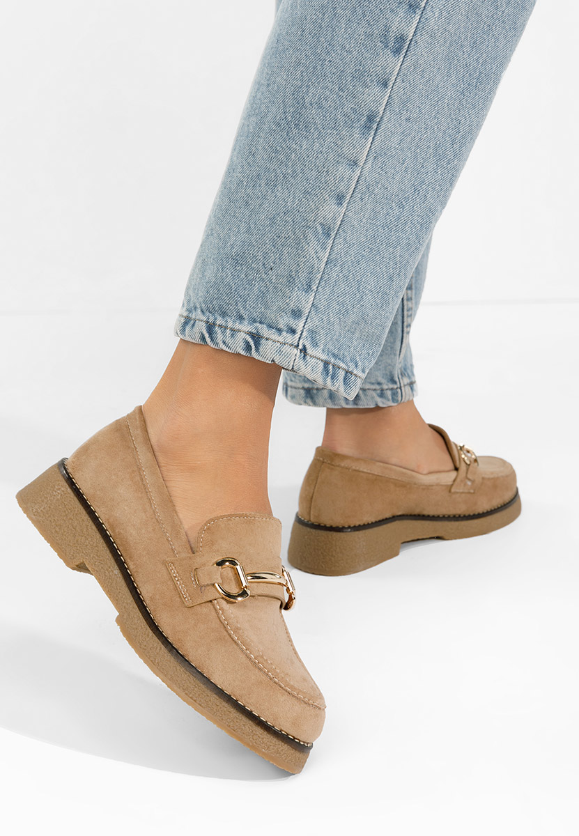 Ylenia khaki női mokaszin