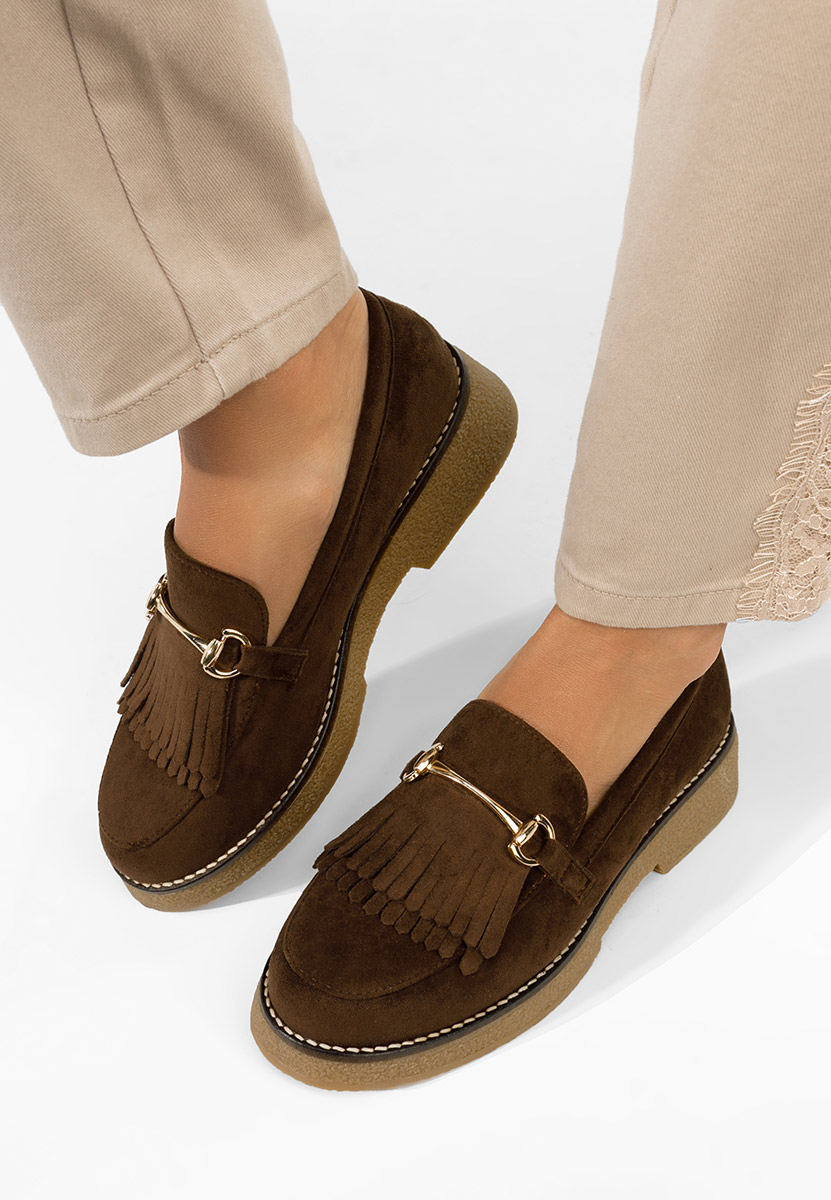 Kemily barna női mokaszin