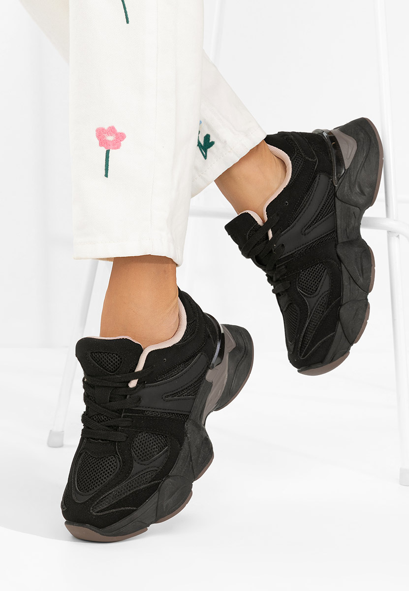 Kanoa fekete női tornacipő