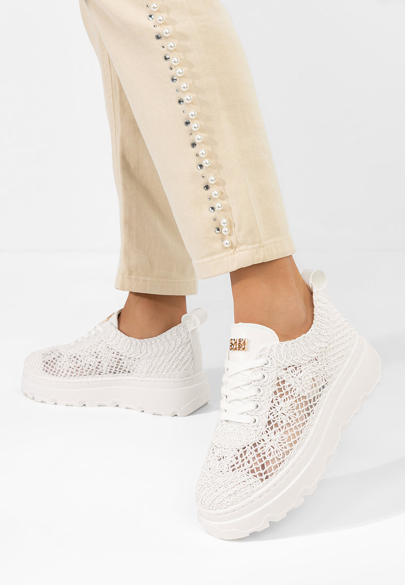 Rossela fehér telitalpú platform sneaker