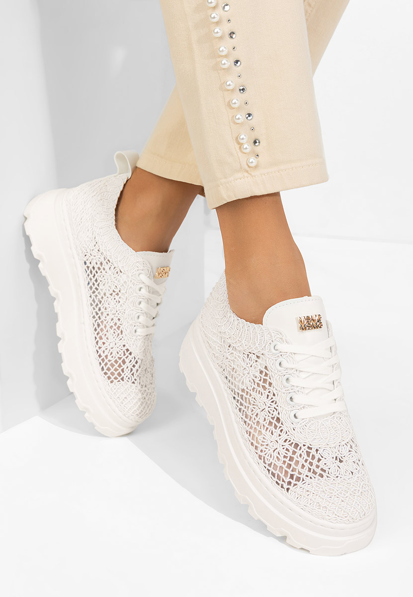 Rossela fehér telitalpú platform sneaker