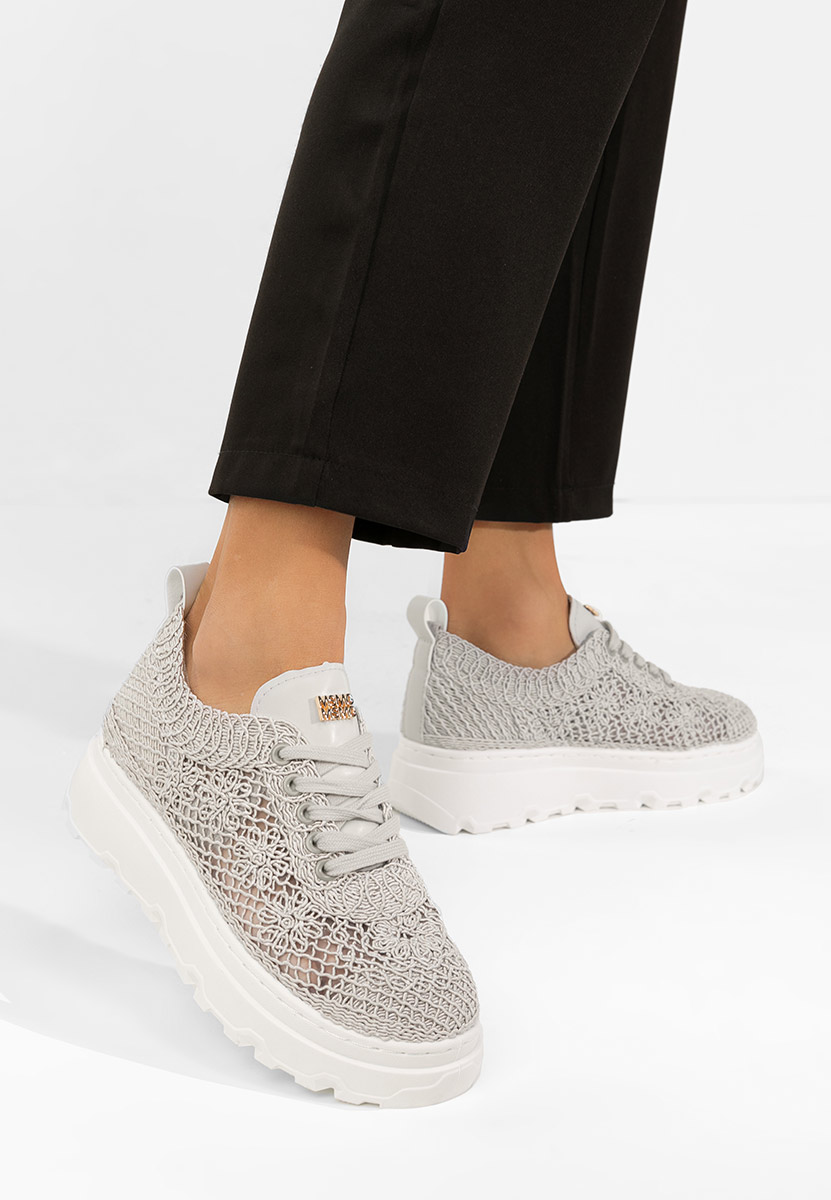 Rossela szürke telitalpú platform sneaker