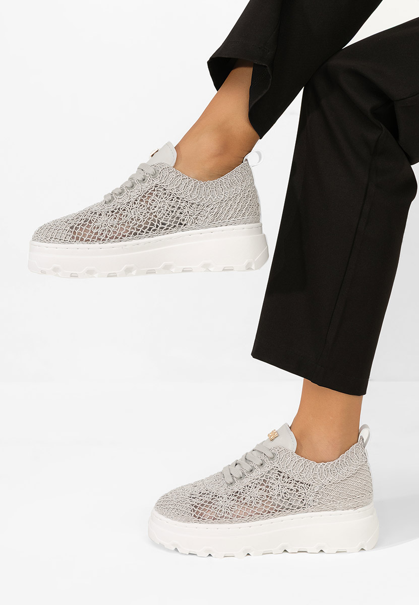 Rossela szürke telitalpú platform sneaker