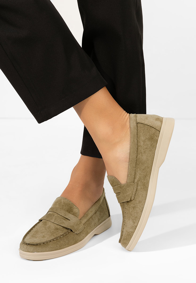 Hesika zöld női mokaszin