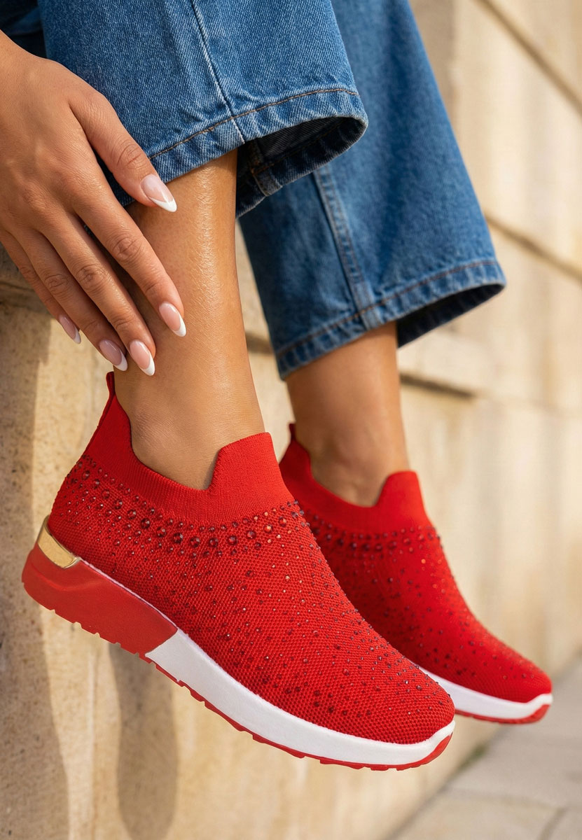 Marcie piros női tornacipő