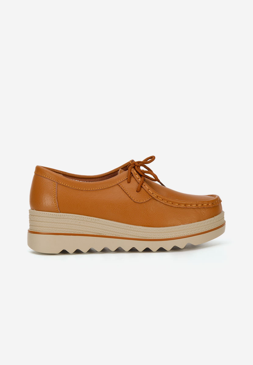 Evelinia camel platform mokaszin
