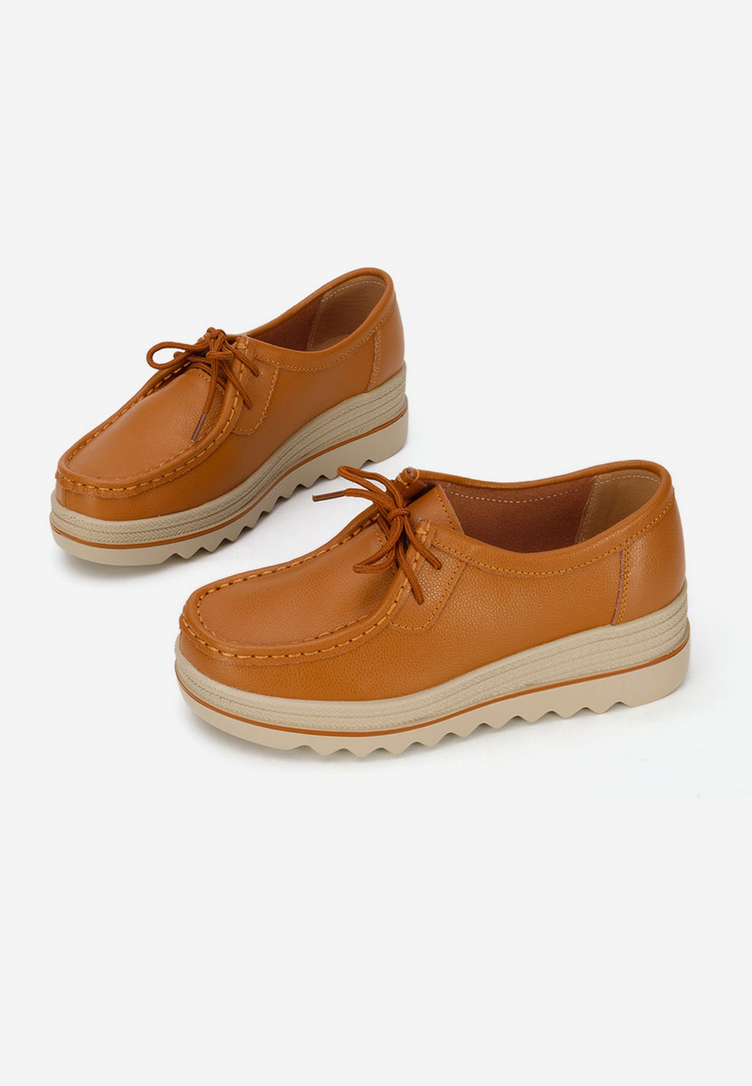 Evelinia camel platform mokaszin