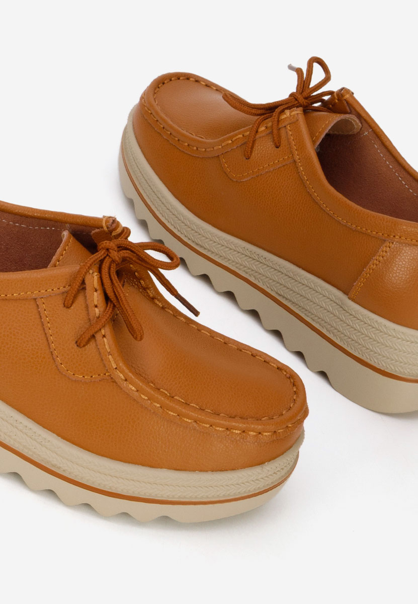 Evelinia camel platform mokaszin