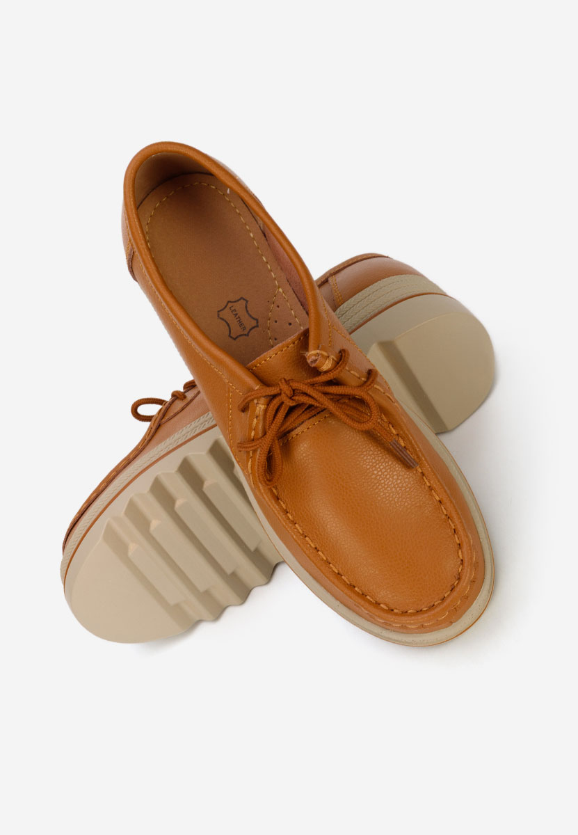 Evelinia camel platform mokaszin
