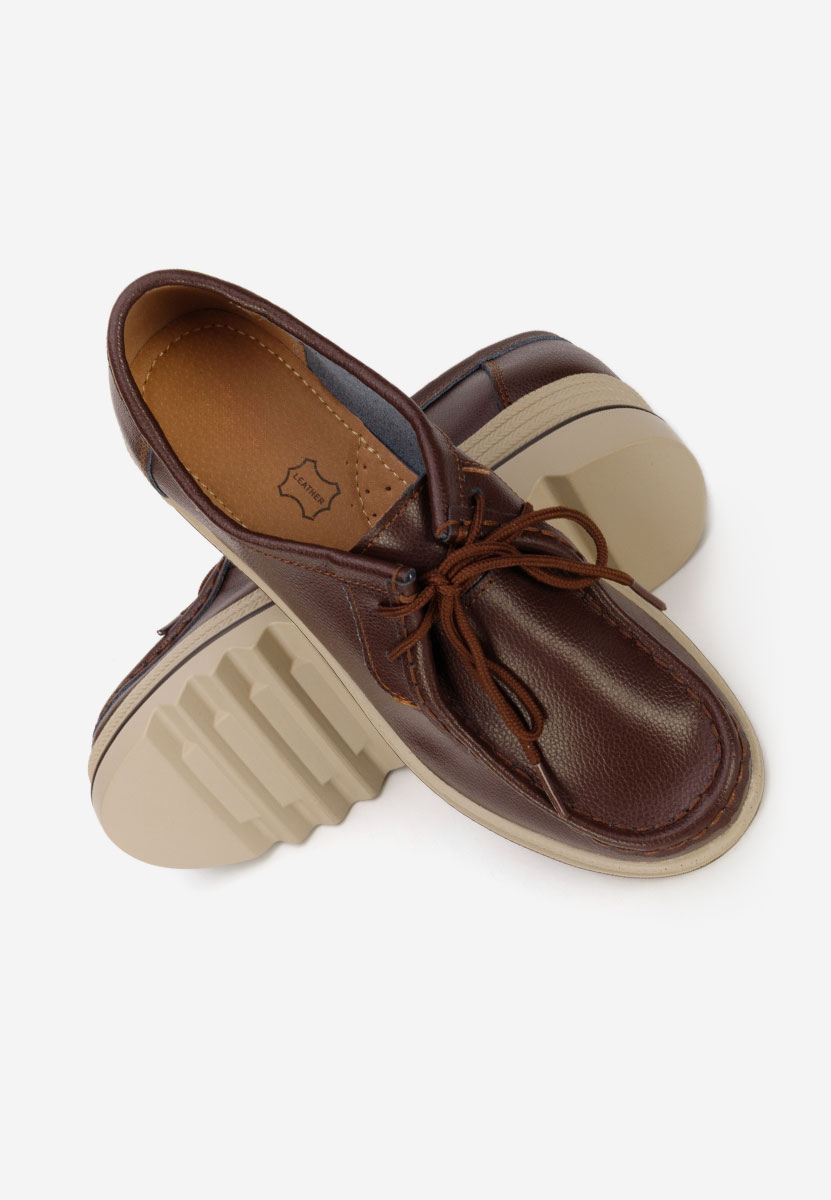 Evelinia barna platform mokaszin