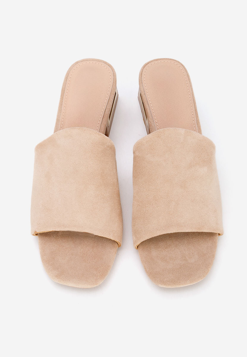 Alesandria khaki magassarkú papucs