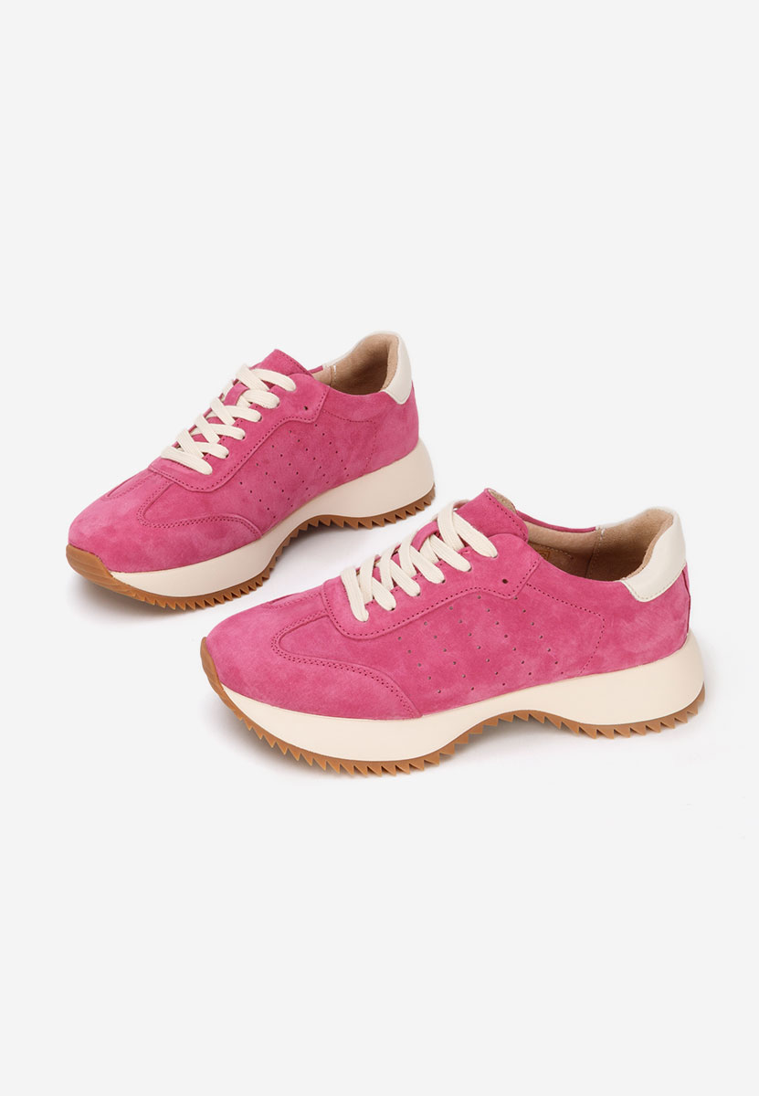 Yasminia fuxia női bőr sneaker