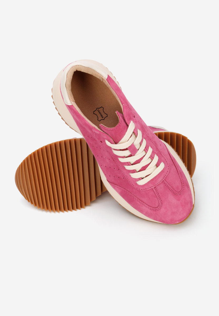 Yasminia fuxia női bőr sneaker