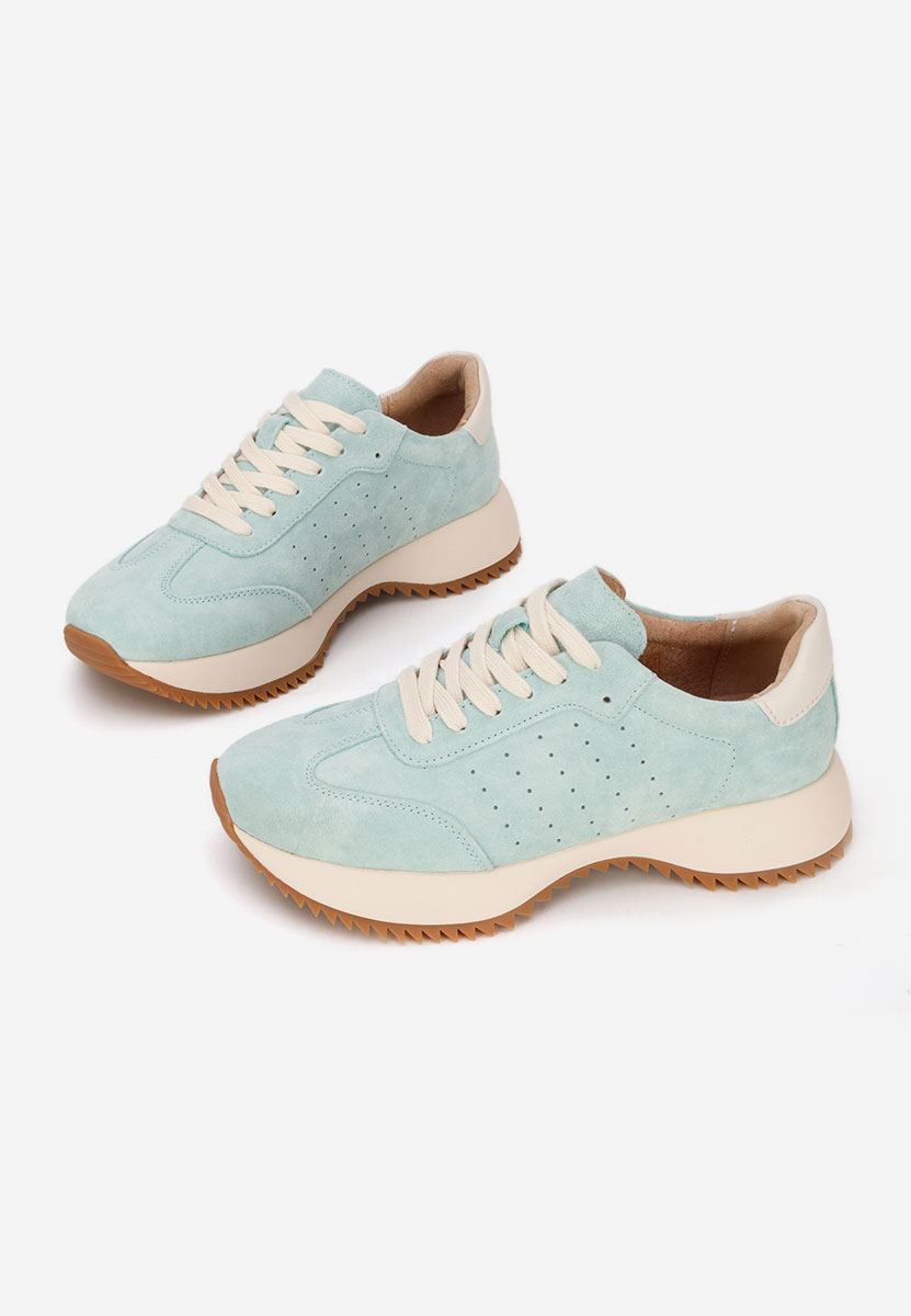 Yasminia kék női bőr sneaker