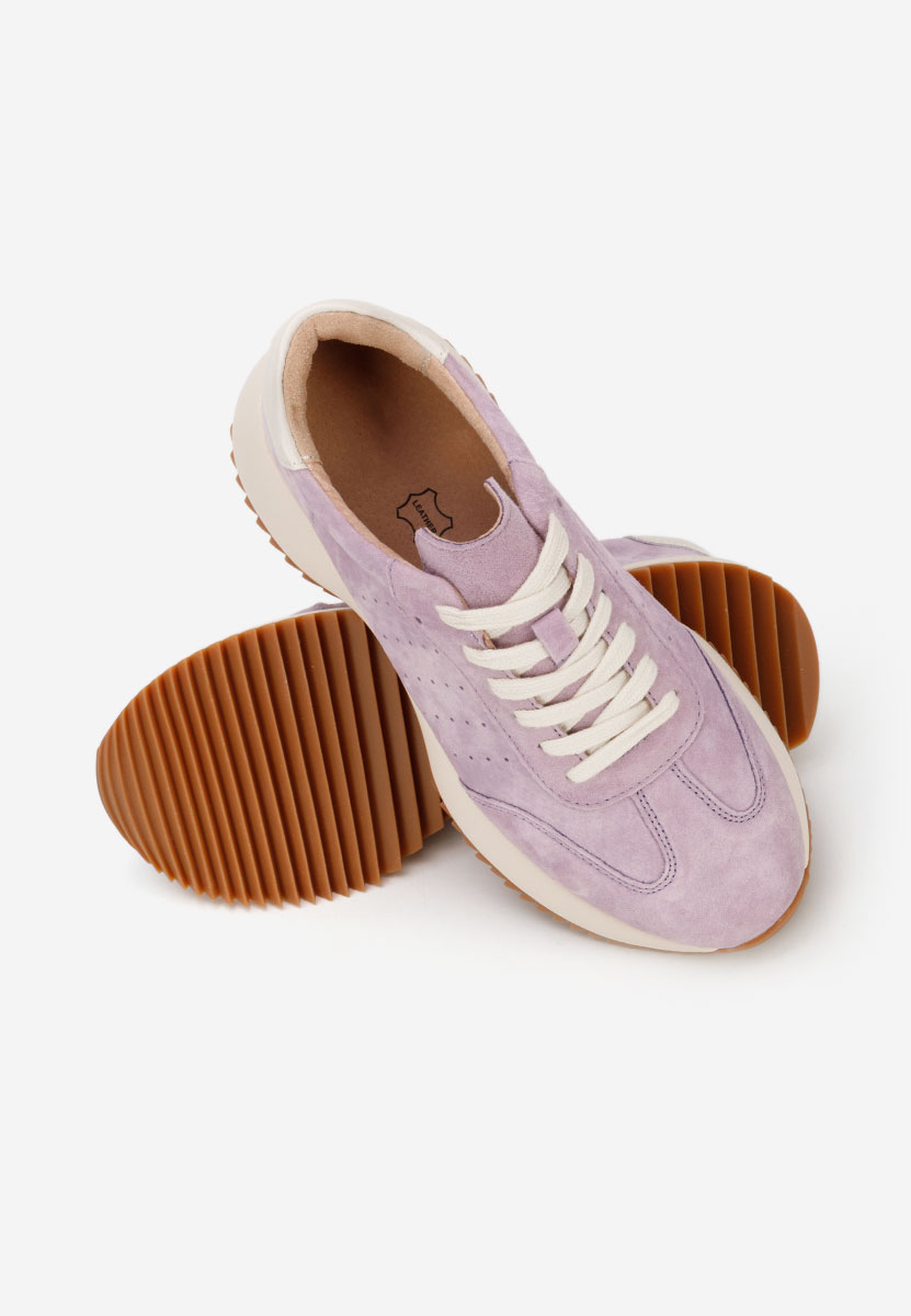 Yasminia lila női bőr sneaker