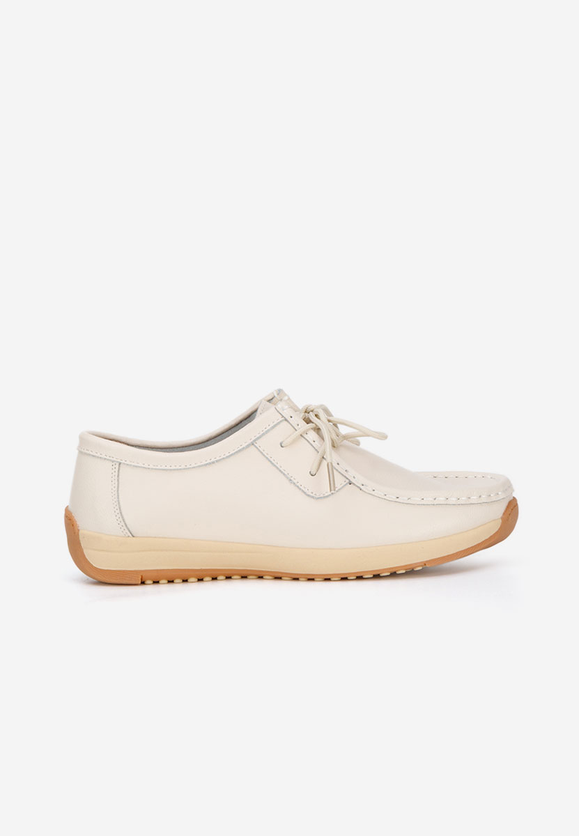 Solenia bézs bőr mokaszin