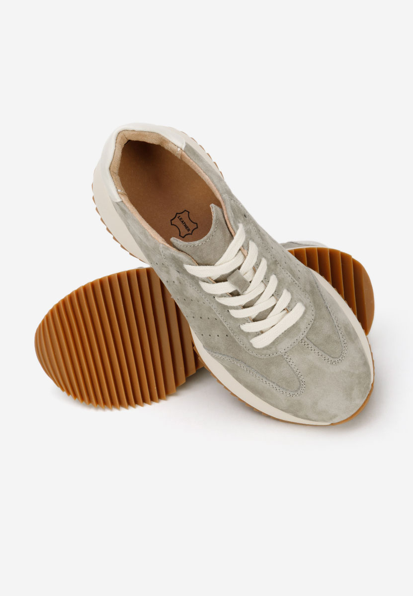 Yasminia szürke női bőr sneaker