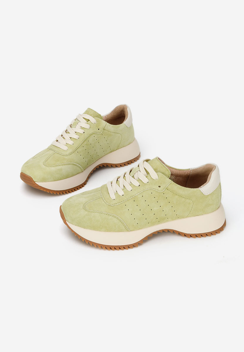 Yasminia zöld női bőr sneaker