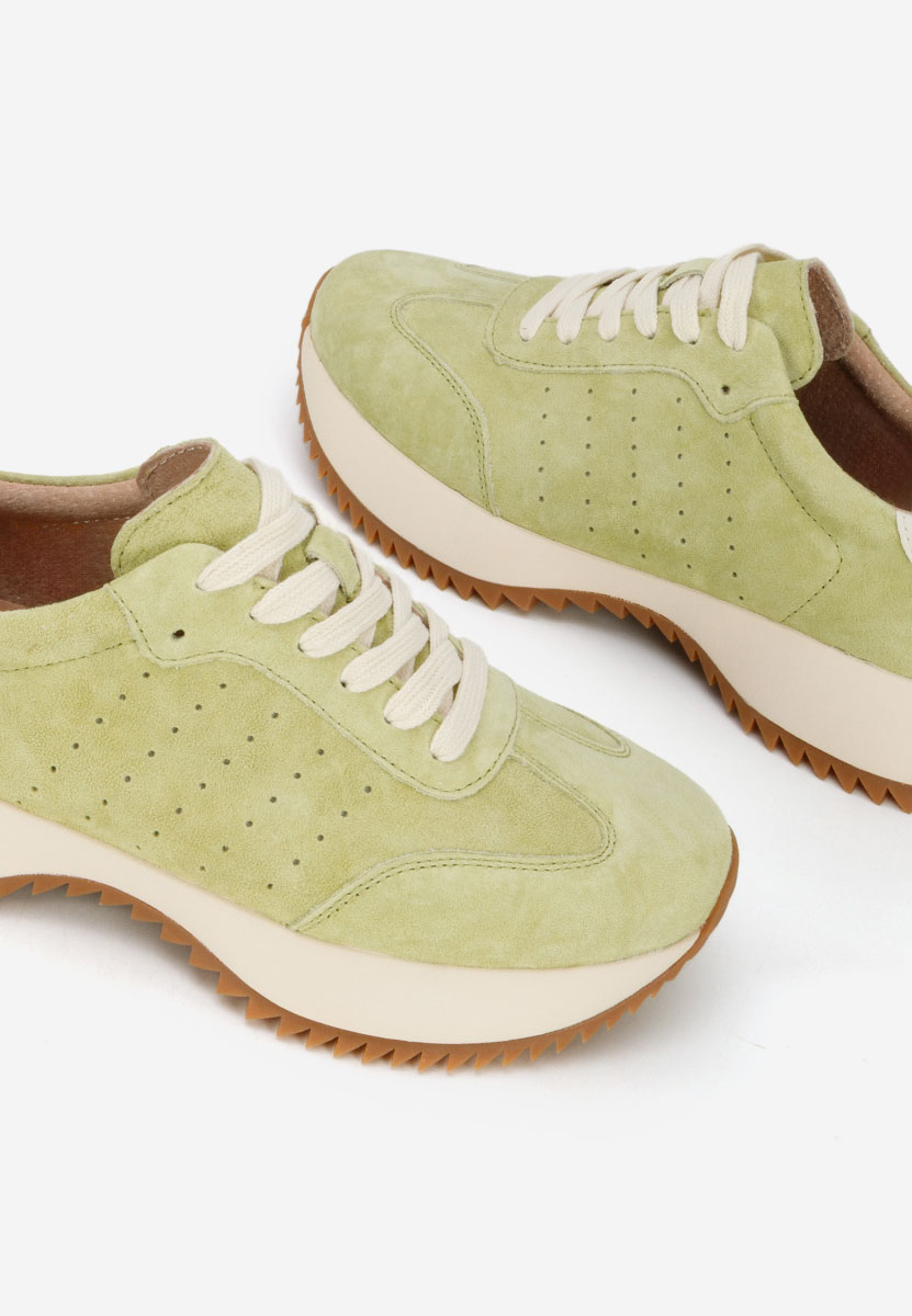 Yasminia zöld női bőr sneaker