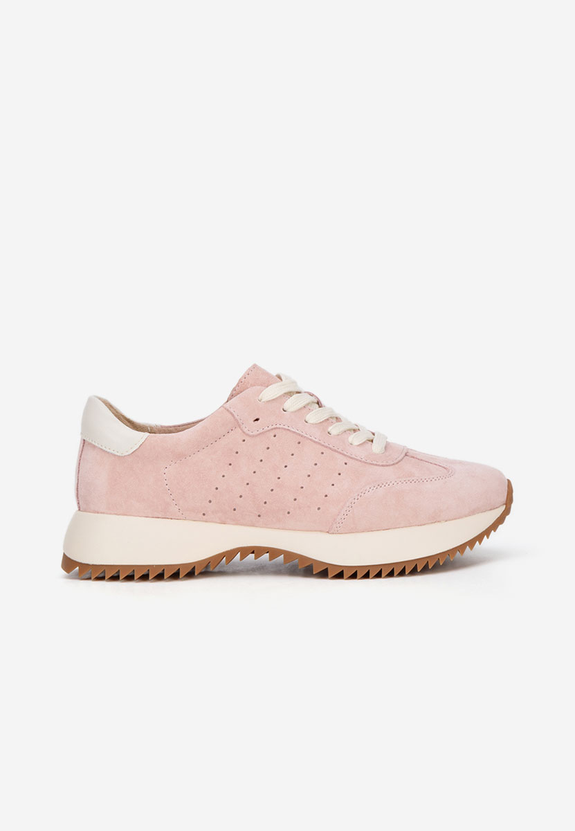 Yasminia rózsaszín női bőr sneaker
