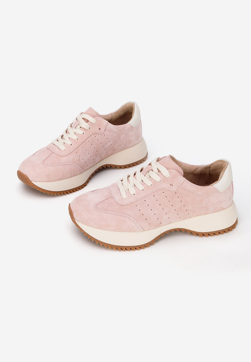 Yasminia rózsaszín női bőr sneaker