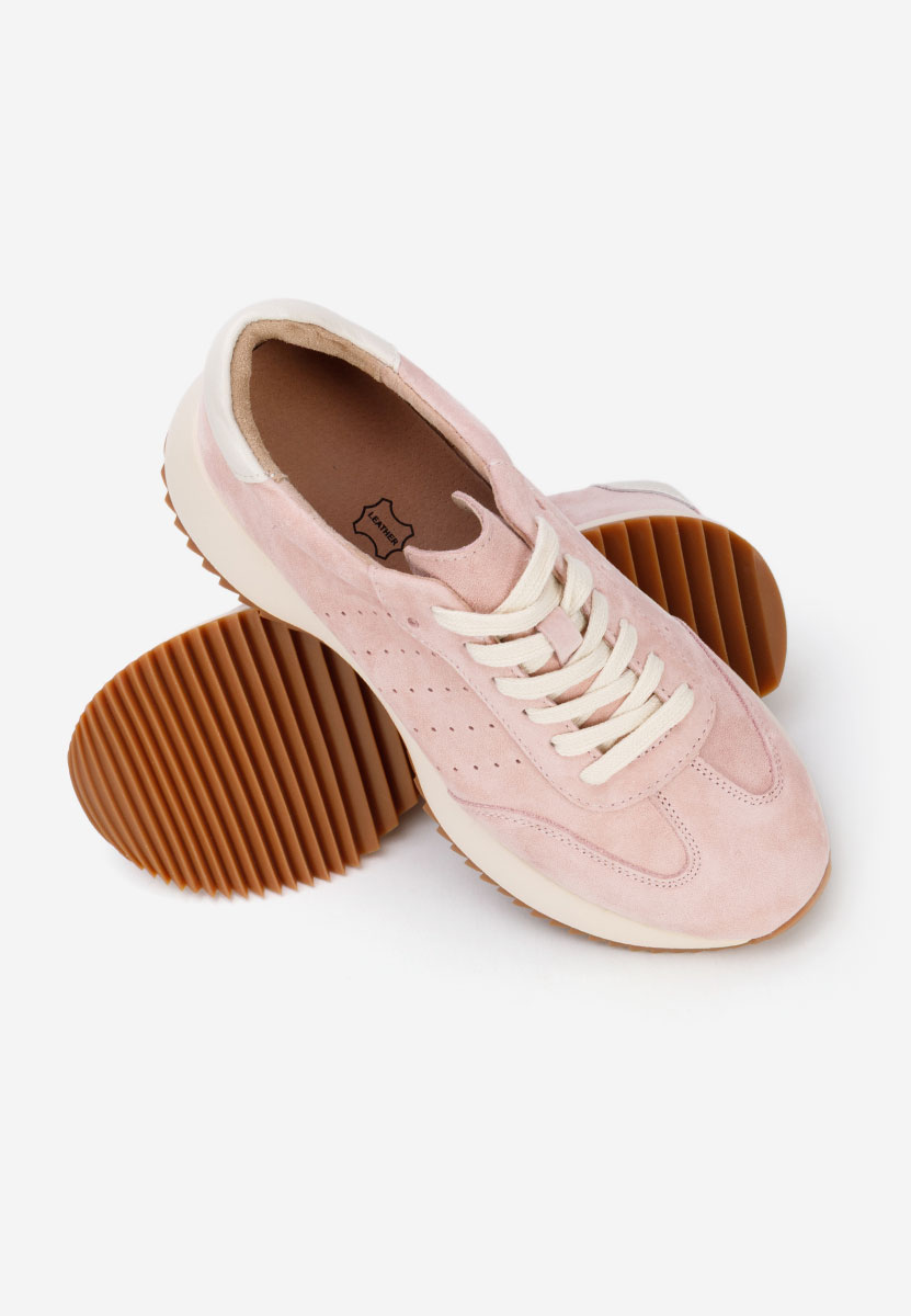 Yasminia rózsaszín női bőr sneaker