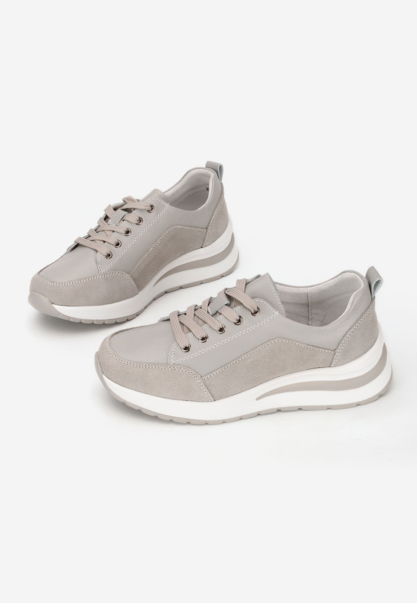Janelia szürke platform sneaker cipő 