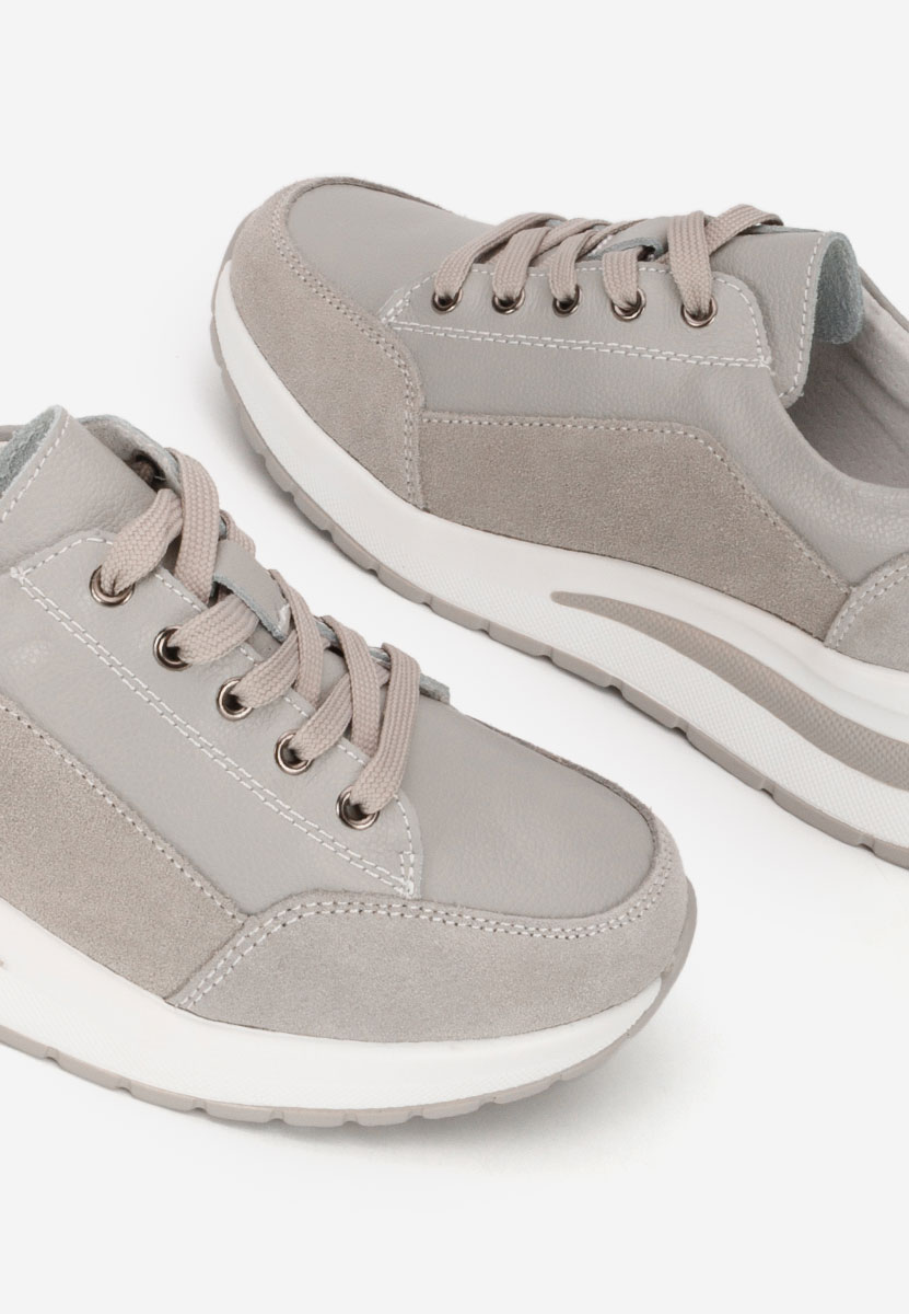 Janelia szürke platform sneaker cipő 