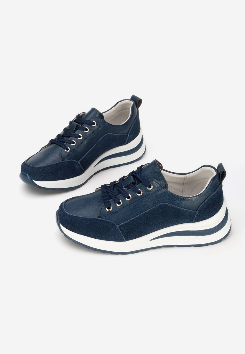 Janelia tengerészkék platform sneaker cipő 