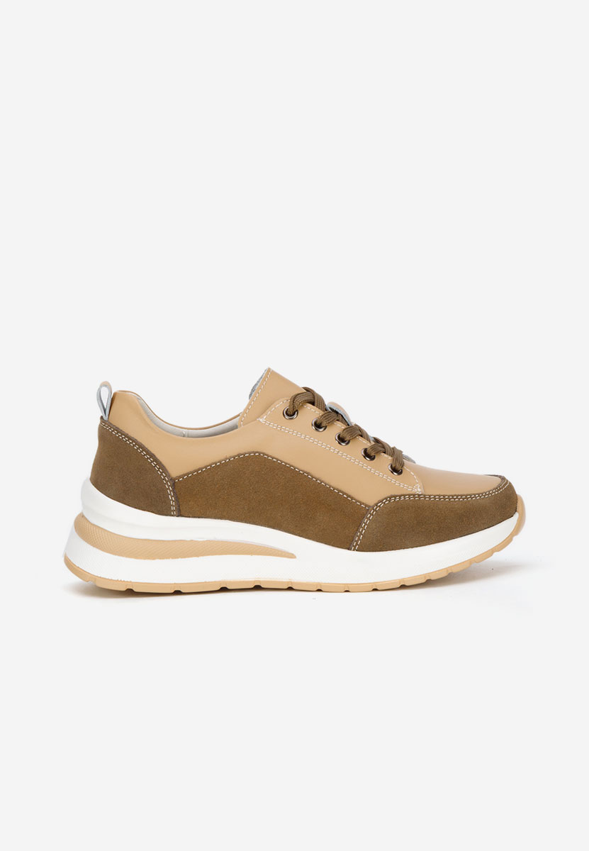 Janelia khaki platform sneaker cipő 