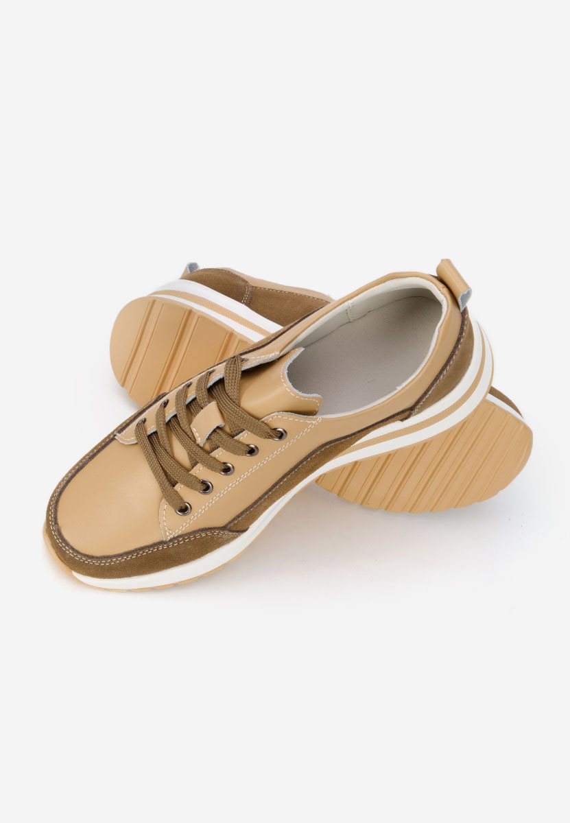 Janelia khaki platform sneaker cipő 