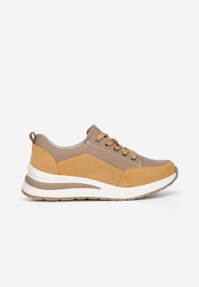 Janelia bézs platform sneaker cipő 