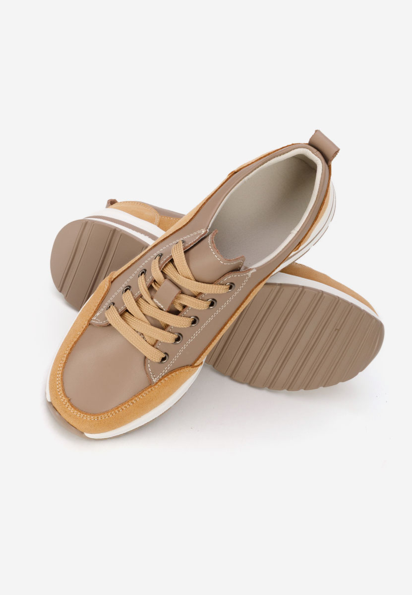 Janelia bézs platform sneaker cipő 