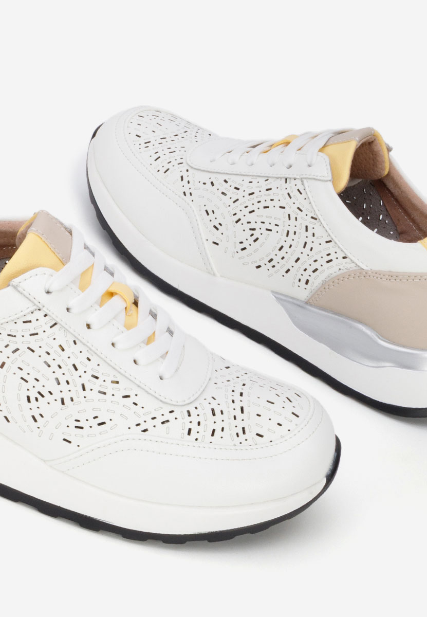 Ellania v2 fehér női bőr sneaker