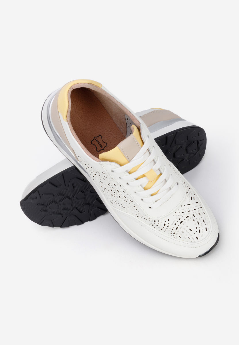 Ellania v2 fehér női bőr sneaker